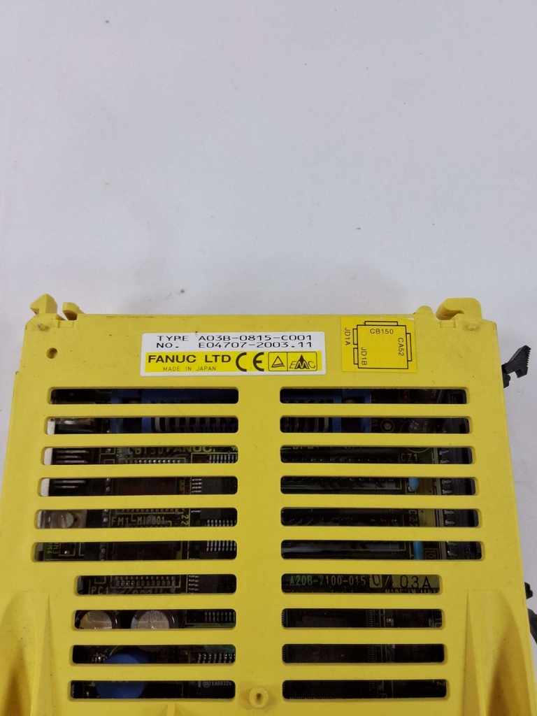 MODULE IN/OUT BASIC FANUC CONTROL #A03B-0815-C001

Main OEM Number: 200970488
SPL Part Number: 200970488
GF Machining Part Number: 200970488
GF Historical 2009 Part Number: 200970488
SPL Compatible Machines: CT | FI230 | FI240 | FI240CC | FI240MED | FI290F | FI310F | FI330F | FI440 | FI440CC | FI510F
Machine Models: CT | FI230 | FI240 | FI240CC | FI240MED | FI290F | FI310F | FI330F | FI440 | FI440CC | FI510F
SPL Description: MODULE IN/OUT BASIC FANUC CONTROL #A03B-0815-C001

ALL CROSSREF NUMBERS: 200970488
OEM Numbers: 200970488 - USED UNTESTED