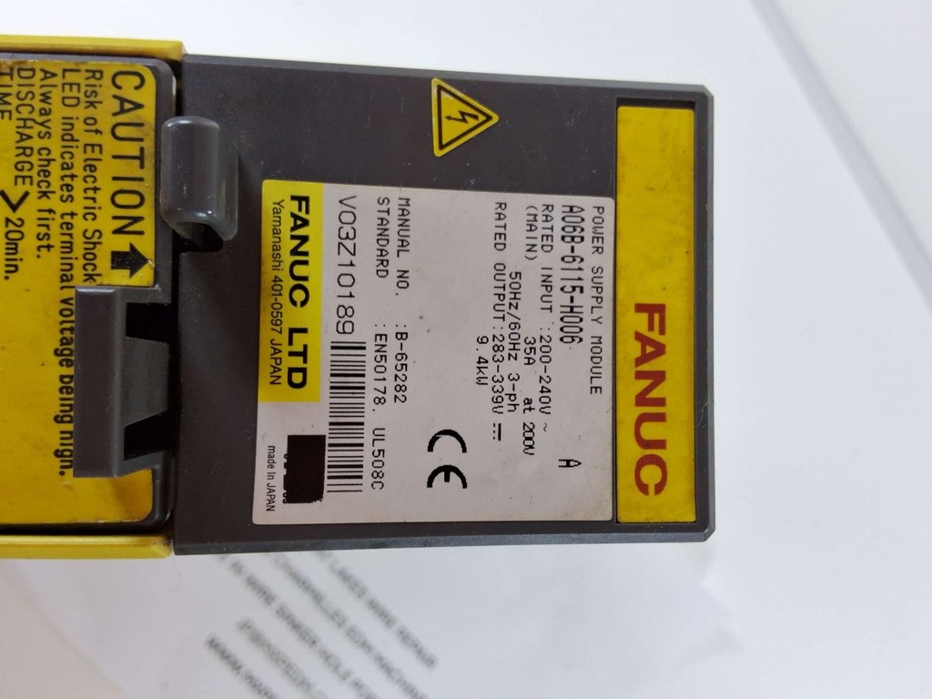 POWER SUPPLY PSM5-5.5i FANUC "MB" #A06B-6115-H006 - USED-UNTESTED