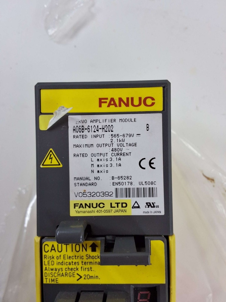 FANUC A06B-6124-H202  - 2 AXIS ALPHA i SERVO MODULE MDL SVM2-10/10HVi - USED-UNTESTED