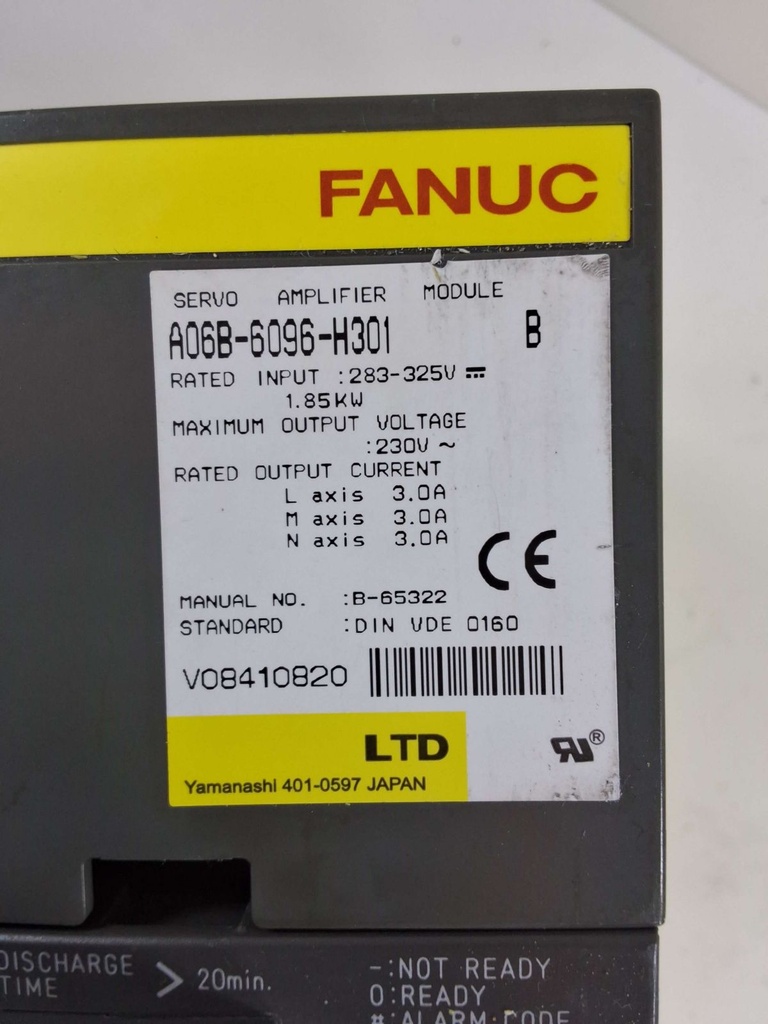 SERVO AMP MODULE SVM3-12/12/12 #A06B-6096-H301 - REFURB-TESTED
