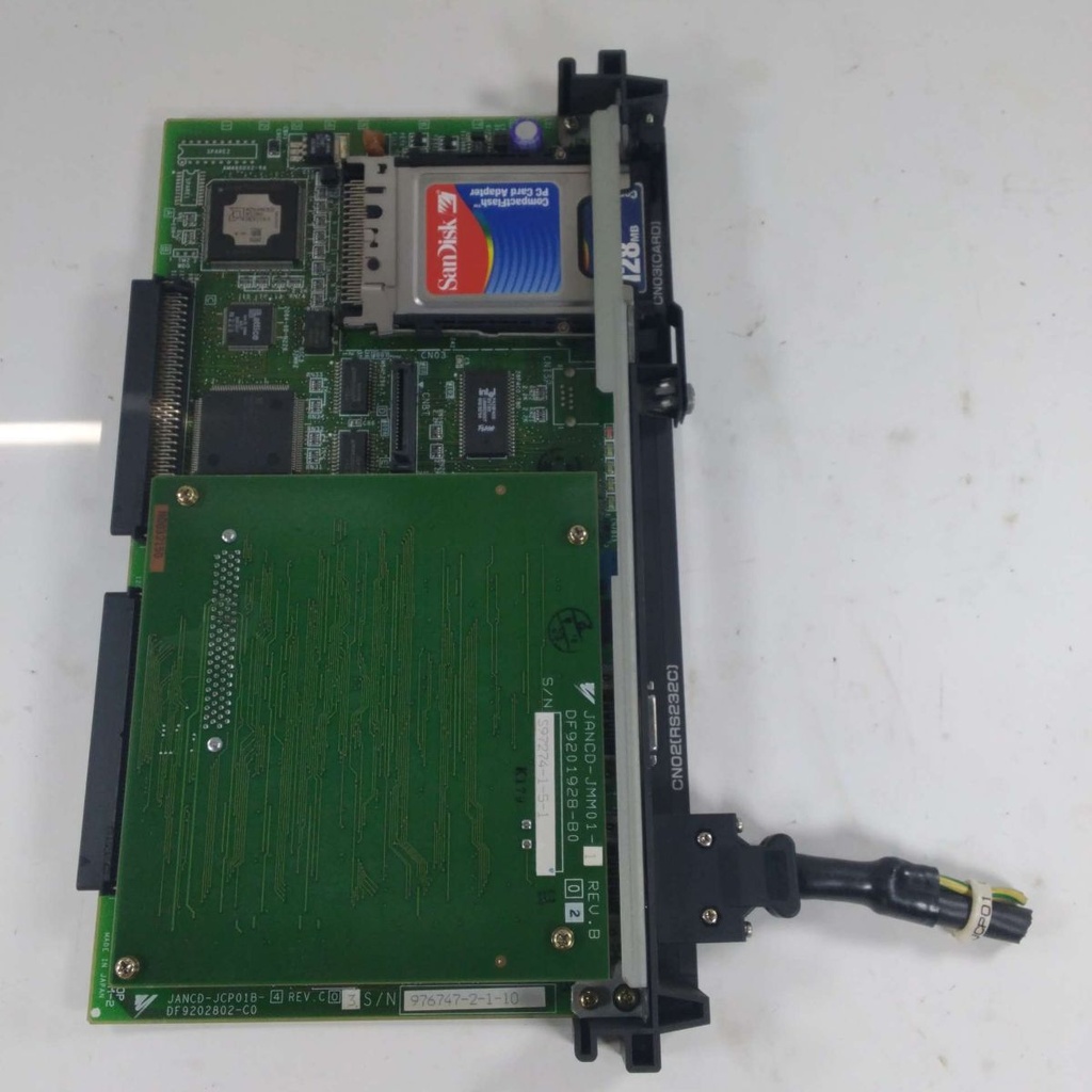JANCD-JCP01B DF9202802 JCP018 Yaskawa Motoman robot teach pendant (programming unit) for industrial robot control and programming. Model JCP01B with circuit board DF9202802. - USED-UNTESTED
