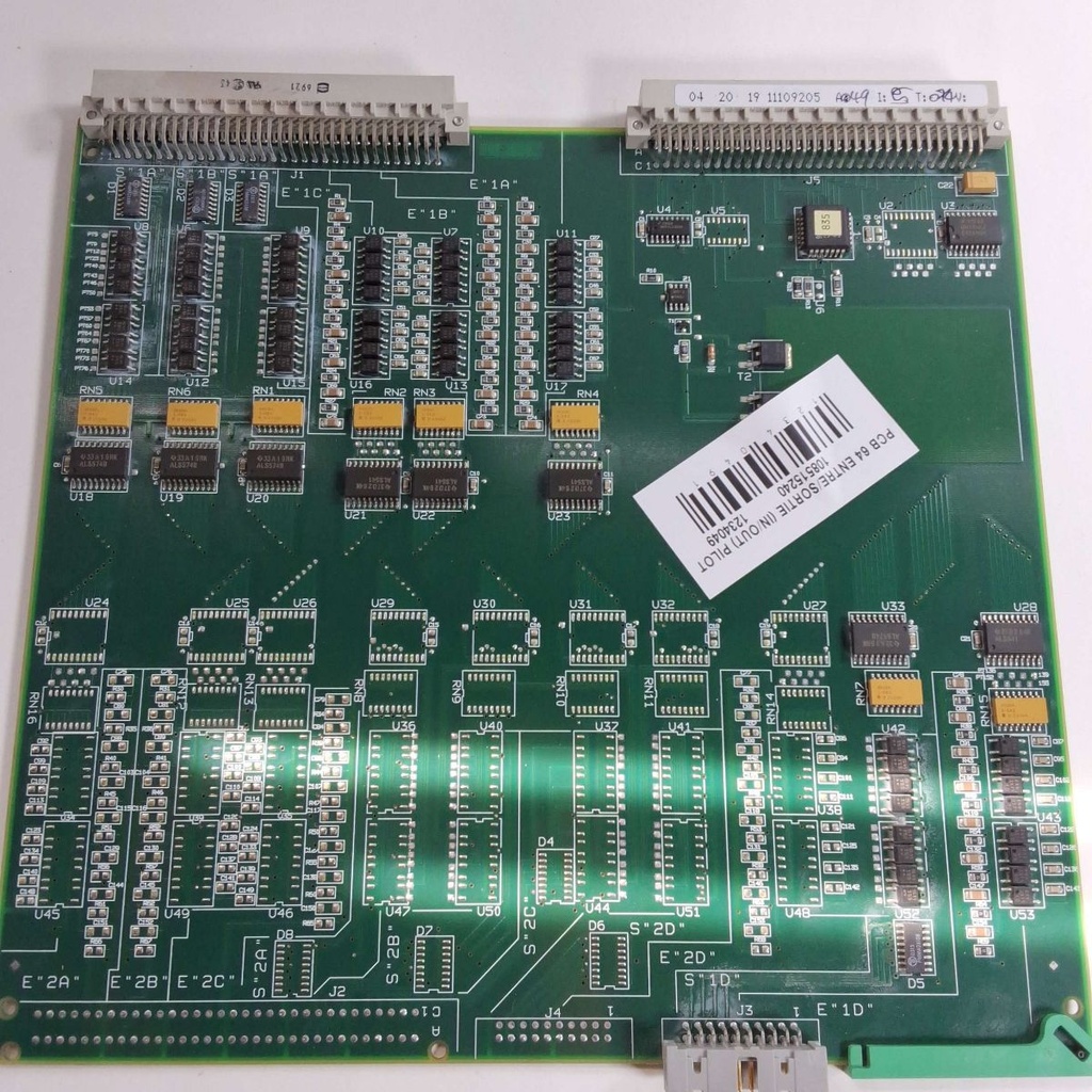 8515240 108515240 PCB 64 ENTRE/SORTIE (IN/OUT) PILOT FI3X0/FO810 FANUC (CT/FI2020/FI230/FI240/FI240MED/FI240SL) CHARMILLES - USED-UNTESTED