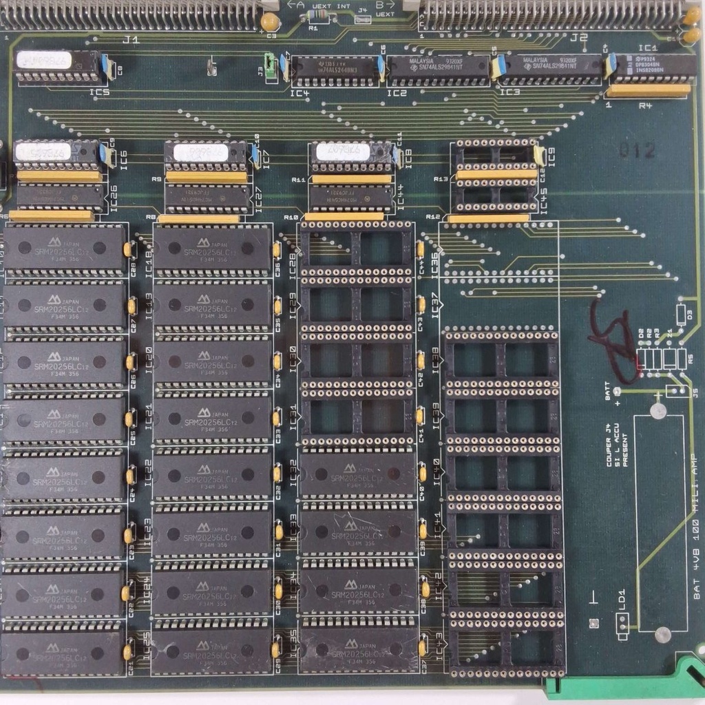 8525980 PCB MEMORY CE/CF/MGV 0-640k CHARMILLES - USED-UNTESTED