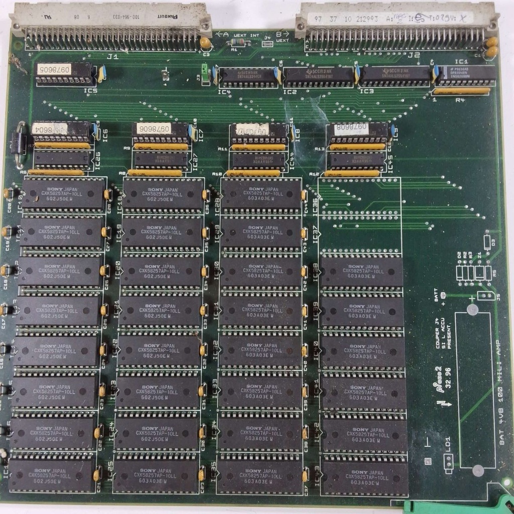 8525830 PCB 0-960K CMOS MEMORY FI3x0 CSL1S CHARMILLES - USED-UNTESTED