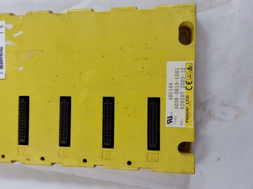 [A03B0819C001] A03B-0819-C001 BACKPLANE ASSY BASE 10 SLOT HORIZONTAL ABU10A UL FANUC (FI230/FI330F) - USED UNTESTED