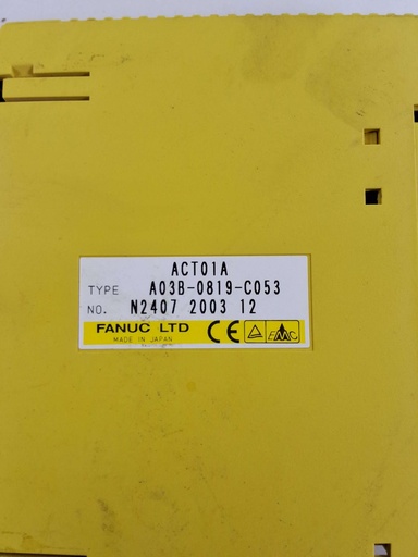 [200291295] MODULE ACT01A HIGH SPEED COUNTER #A03B-0819-C053

Main OEM Number: 200291477
SPL Part Number: 200291477
GF Machining Part Number: 200291477
GF Historical 2009 Part Number: 200291477
SPL Compatible Machines: CT | FI240 | FI240CC | FI240MED | FI240SL | FI240SLP | FI290F | FI390 | FI440 | FI440CC | FI440SL | FI440SLP | FI690 | FO350 | FO350S | FO550
Machine Models: CT | FI240 | FI240CC | FI240MED | FI240SL | FI240SLP | FI290F | FI390 | FI440 | FI440CC | FI440SL | FI440SLP | FI690 | FO350 | FO350S | FO550
SPL Description: MODULE ACT01A HIGH SPEED COUNTER #A03B-0819-C053

ALL CROSSREF NUMBERS: 200291477
OEM Numbers: 200291477
 - USED UNTESTED