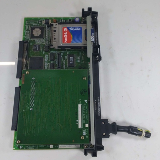 [JANCD-JCP01B DF9202802 JCP018-USED-UNTESTED] JANCD-JCP01B DF9202802 JCP018 Yaskawa Motoman robot teach pendant (programming unit) for industrial robot control and programming. Model JCP01B with circuit board DF9202802. - USED-UNTESTED